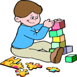 Boy with Blocks 1