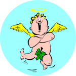 Cherub Dancing Clip Art