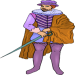 Man with Sword 09 Clip Art