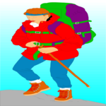 Mountain Climbing 01 Clip Art