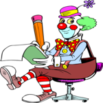 Clown Writing
