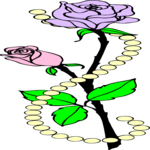 Roses & Pearls Clip Art