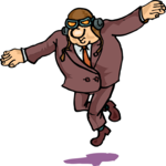 Businessman Flying
