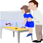 Father & Daughter Playing 3 Clip Art