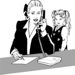 Businesswoman with Child