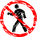 No Pedestrians Symbol