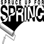 Spruce Up for Spring Clip Art