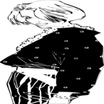 Woman Looking thru Hair