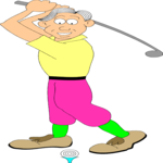 Golfer 014 Clip Art