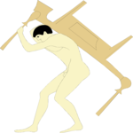 Man Carrying Furniture