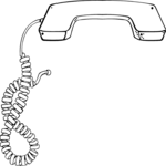 Telephone Receiver 03 Clip Art