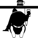 Connecting Telephone Line Clip Art