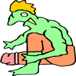 Mutant Male 98 Clip Art