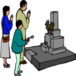 Paying Respects Clip Art