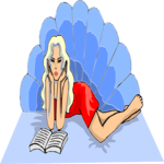 Woman Reading Book 5