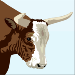 Bull Head 4 Clip Art