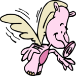 Pig Flying 5 Clip Art