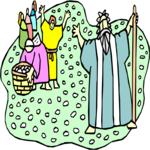 Moses in the Desert 2 Clip Art