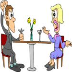 Couple Dining 12 Clip Art