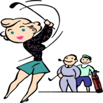 Golfer 063 Clip Art