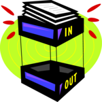 In-Out Trays 1 Clip Art