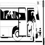 Passengers Boarding Bus Clip Art