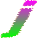 Sizzle Italic J 2 Clip Art