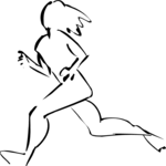 Woman Running 1 (2) Clip Art
