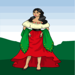 Mexican Woman 2 Clip Art