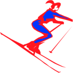 Skier 80 Clip Art