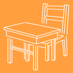 Desk & Chair 6 Clip Art