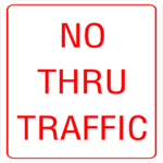No Thru Traffic