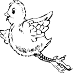 Bird Flying 05 Clip Art