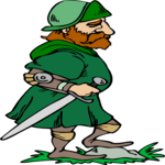 Knight with Sword 06 Clip Art