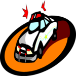 Police Car 07 Clip Art