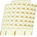 Leaning Tower of Pisa 2 Clip Art