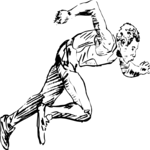 T & F - Runner 09 Clip Art