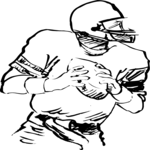 Football - Player 04 Clip Art