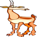 Gazelle 3 Clip Art