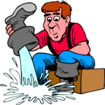 Fire Fighter Emptying Boot