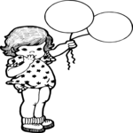 Girl with Balloons 2