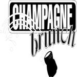 Champagne Brunch Title Clip Art