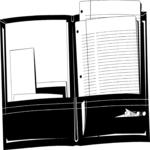 Folder with Pockets Clip Art