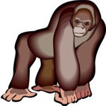 Gorilla 3 Clip Art