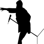 Man Holding Microphone