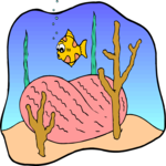 Fish - Cautious Clip Art