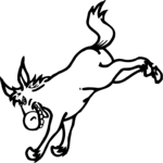 Donkey Kicking Clip Art