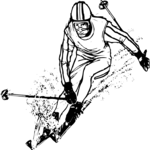 Skier 03 Clip Art