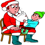 Santa Revealed 1 Clip Art