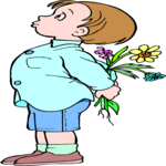 Boy with Flowers 3